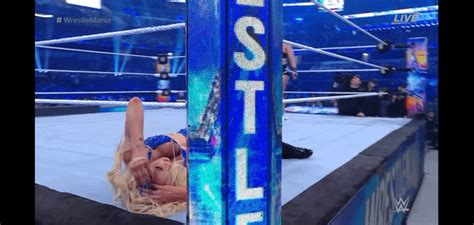 wwe nipslip|WWE cuts Wrestlemania 38 footage as Charlotte Flair suffers。